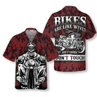 Don't Touch My Motorbike Hawaiian Shirt