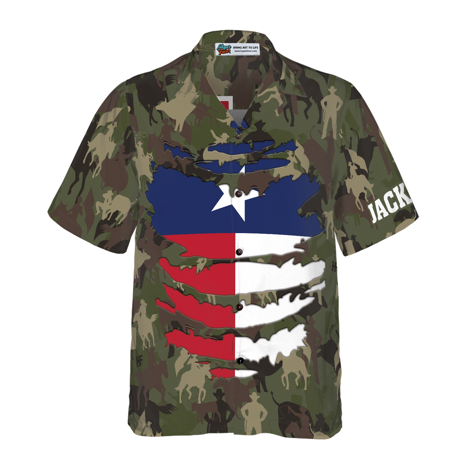 Camouflage Texas Custom Hawaiian Shirt, Unique Texas Shirt For Texas Lovers