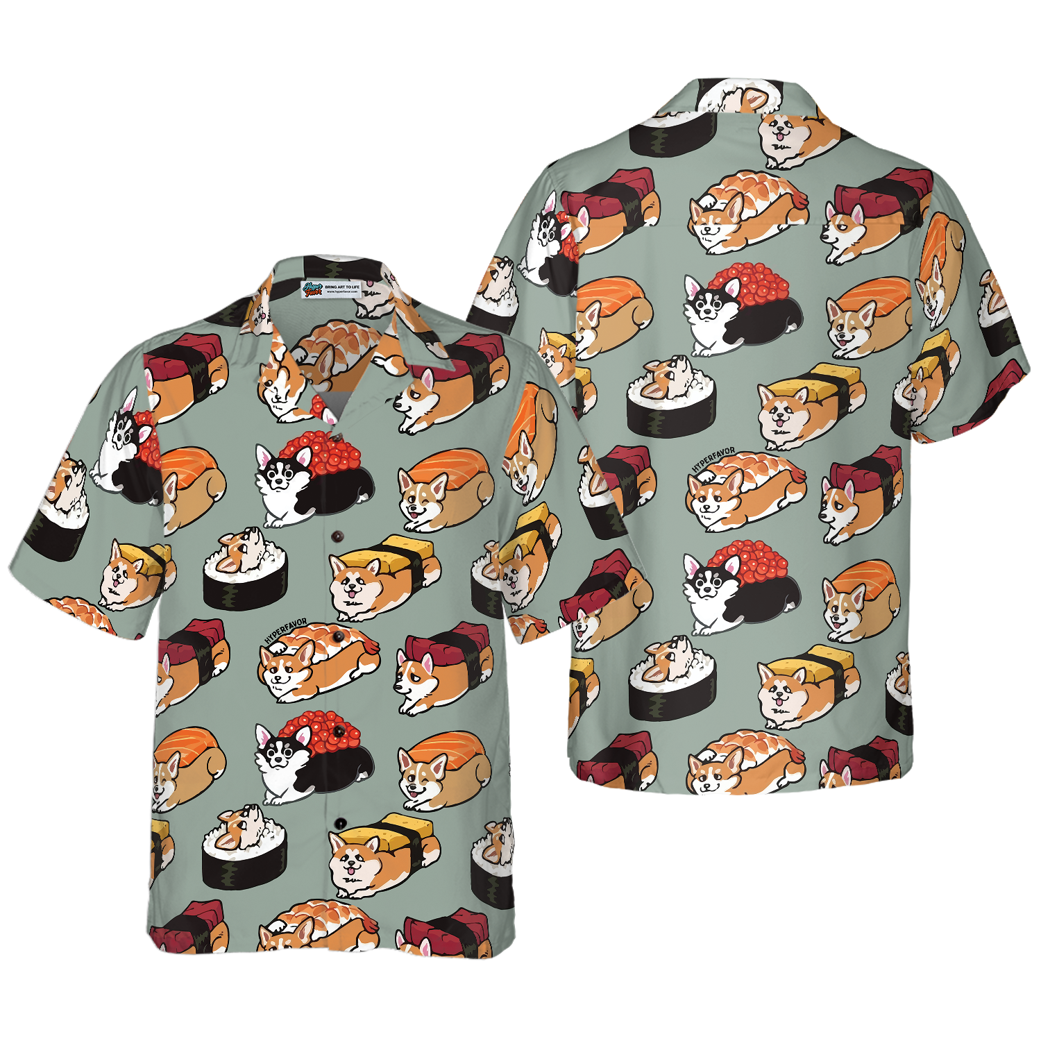 Sushi Corgi Hawaiian Shirt, Best Corgi Shirt For Men And Women
