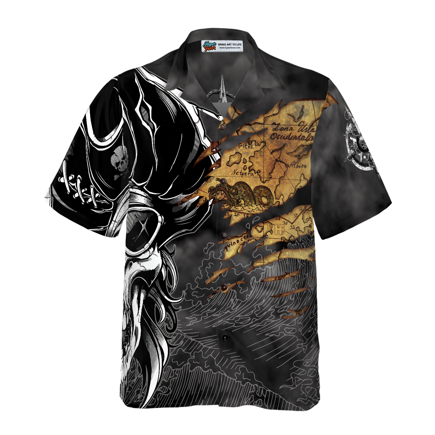 Pirates Skull Hawaiian Shirt