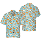 Corgis Life Shirt For Men Hawaiian Shirt