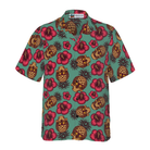 Retro Pineapple Skull Pattern Hawaiian Shirt