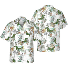 Alligator Seamless Pattern Shirt For Men Hawaiian Shirt