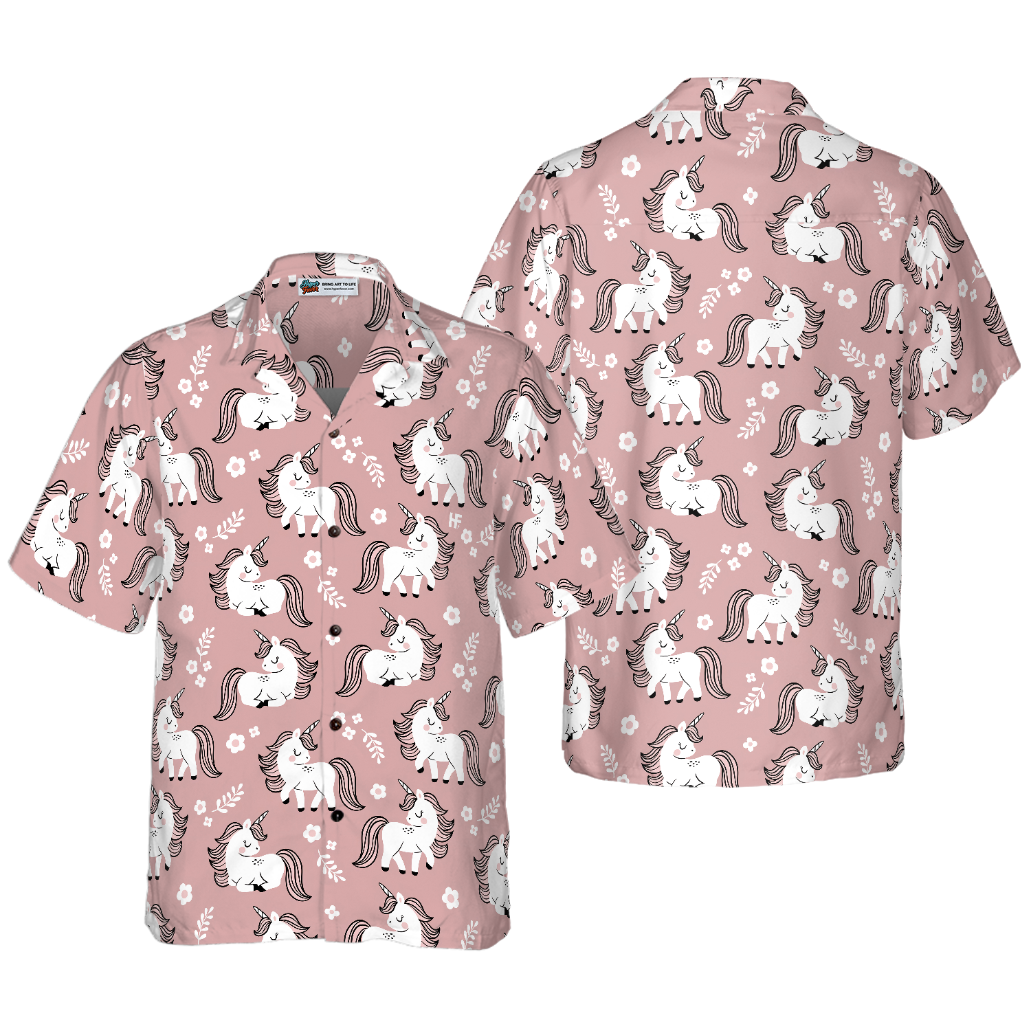 Baby Unicorn In The Magic Forest Hawaiian Shirt