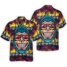 Cool Monkey Head In Paradise Hawaiian Shirt