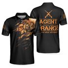 Agent Orange Dioxin A Slow Walk With Death Polo Shirt, Black Reaper American Flag Polo Shirt For Men