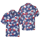Texas Flag Tropical Seamless Pattern USA Hawaiian Shirt