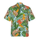 Sloth With Tropical Fruit Shirt For Men Hawaiian Shirt
