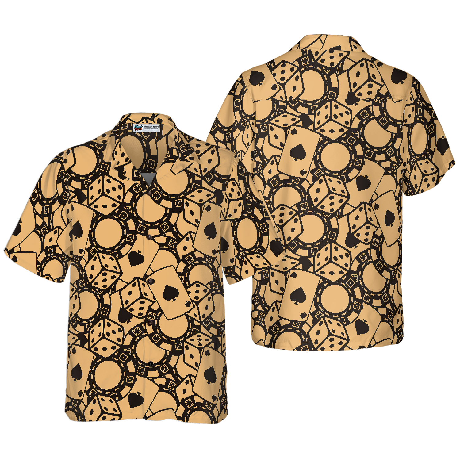 Old Retro Poker Shirt For Men Hawaiian Shirt