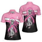 Breast Cancer Angel Breast Cancer Awareness Short Sleeve Women Polo Shirt