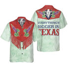 Bluebonnet Cowboy Texas Vintage Western Hawaiian Shirt, Everything's Bigger In Texas Shirt, Texas Home Shirt For Men