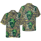 Gothic Satan Smokes Green Thing Hawaiian Shirt, Goth Hawaiian Shirt For Men And Women