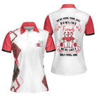 We're More Than Just Bowling Friends We're Like A Really Small Gang Short Sleeve Women Polo Shirt, Leopard Bowling Shirt