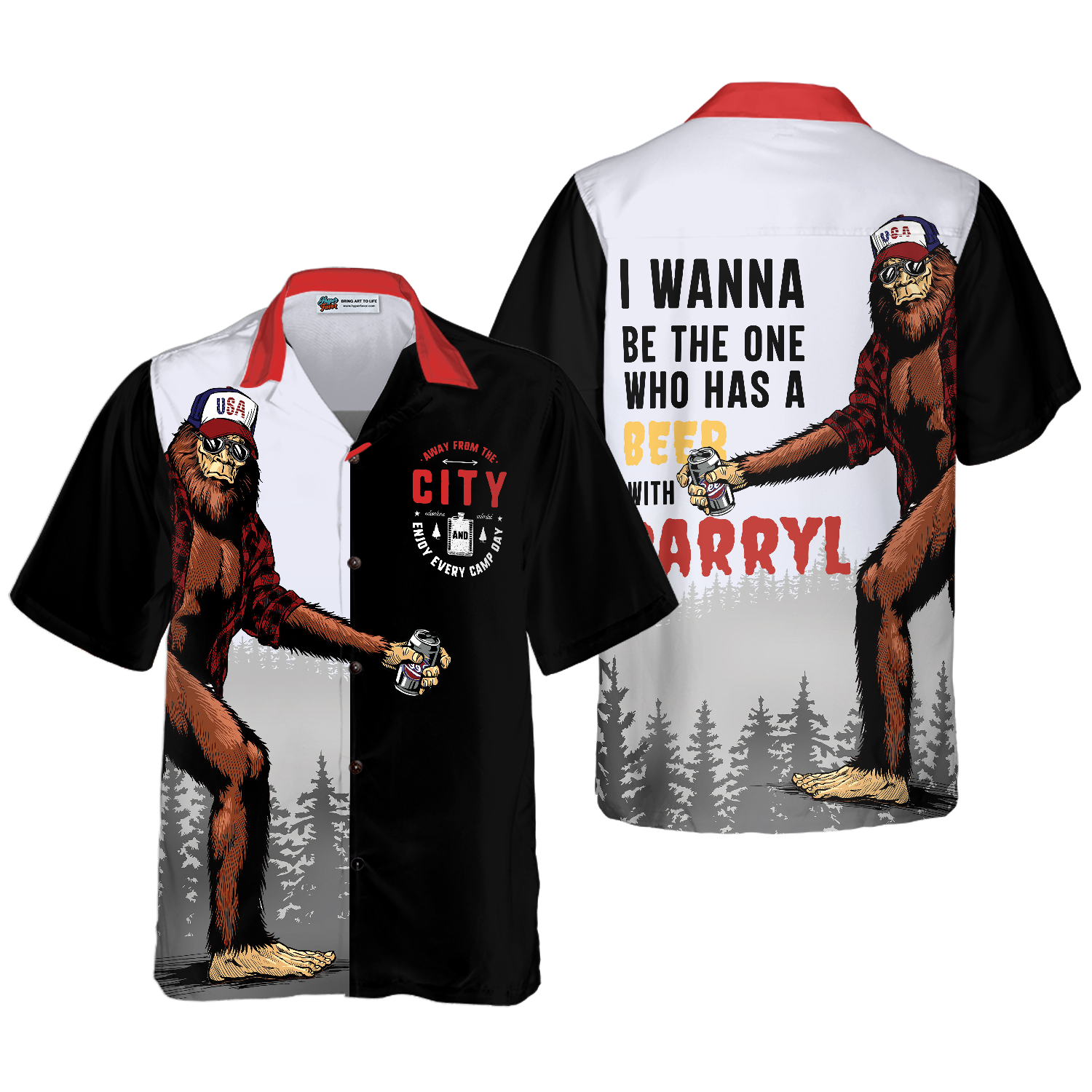 Camping & Drunk With Darryl Hawaiian Shirt