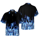 Blue Flame Hawaiian Shirt