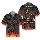 I Like Bigfoot & Motorcycle & Maybe 3 People Hawaiian Shirt
