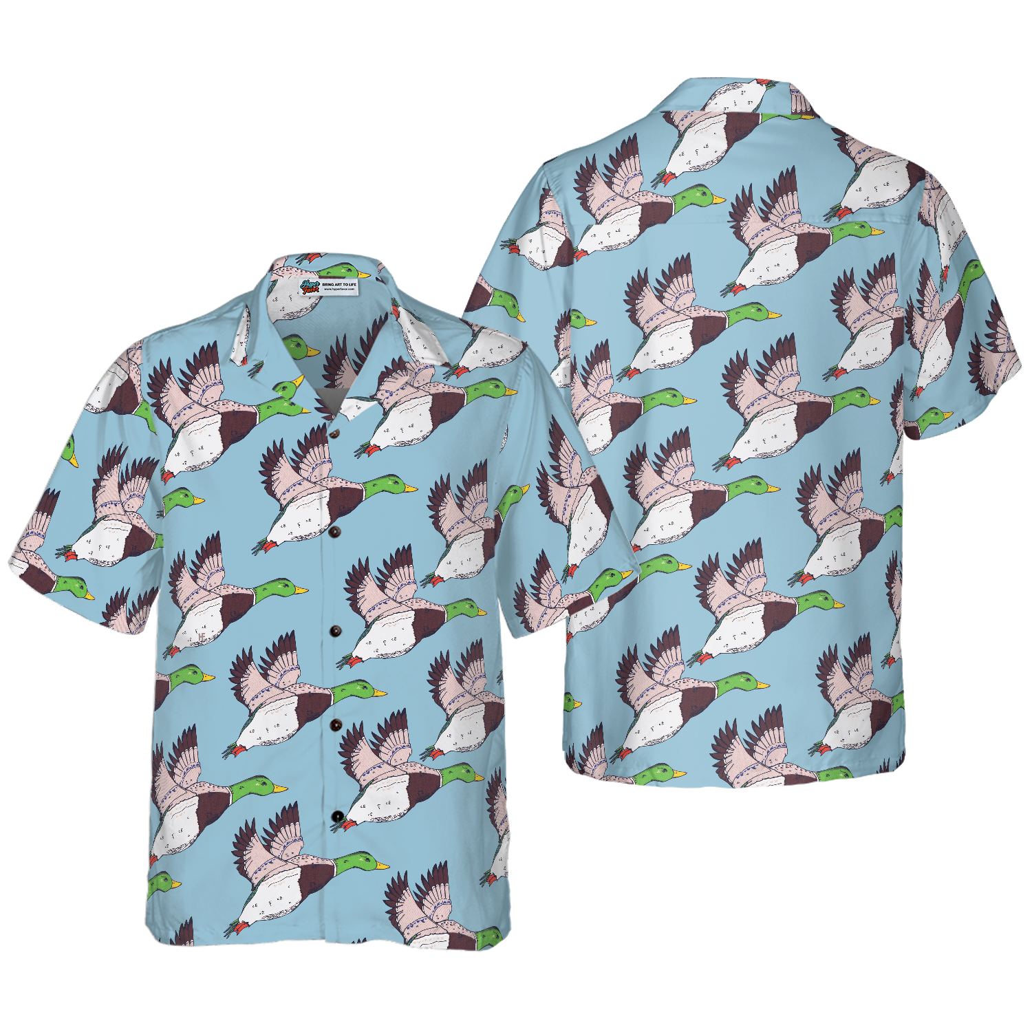 Flying Ducks Shirt For Men Hawaiian Shirt