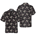 Cactus Plant Black Pattern Hawaiian Shirt