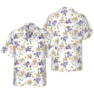Corgi And Flowers Shirt For Men Hawaiian Shirt