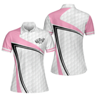 Golf Girl In Sporty Style Golf Short Sleeve Women Polo Shirt, Simple Golf Shirt Design For Female Players