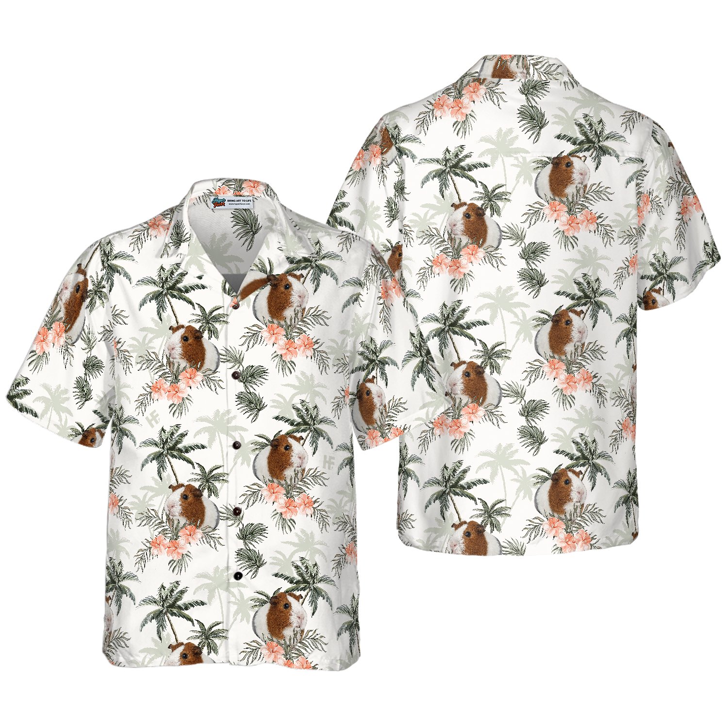 Tropical Guinea Pig Shirt For Men Hawaiian Shirt