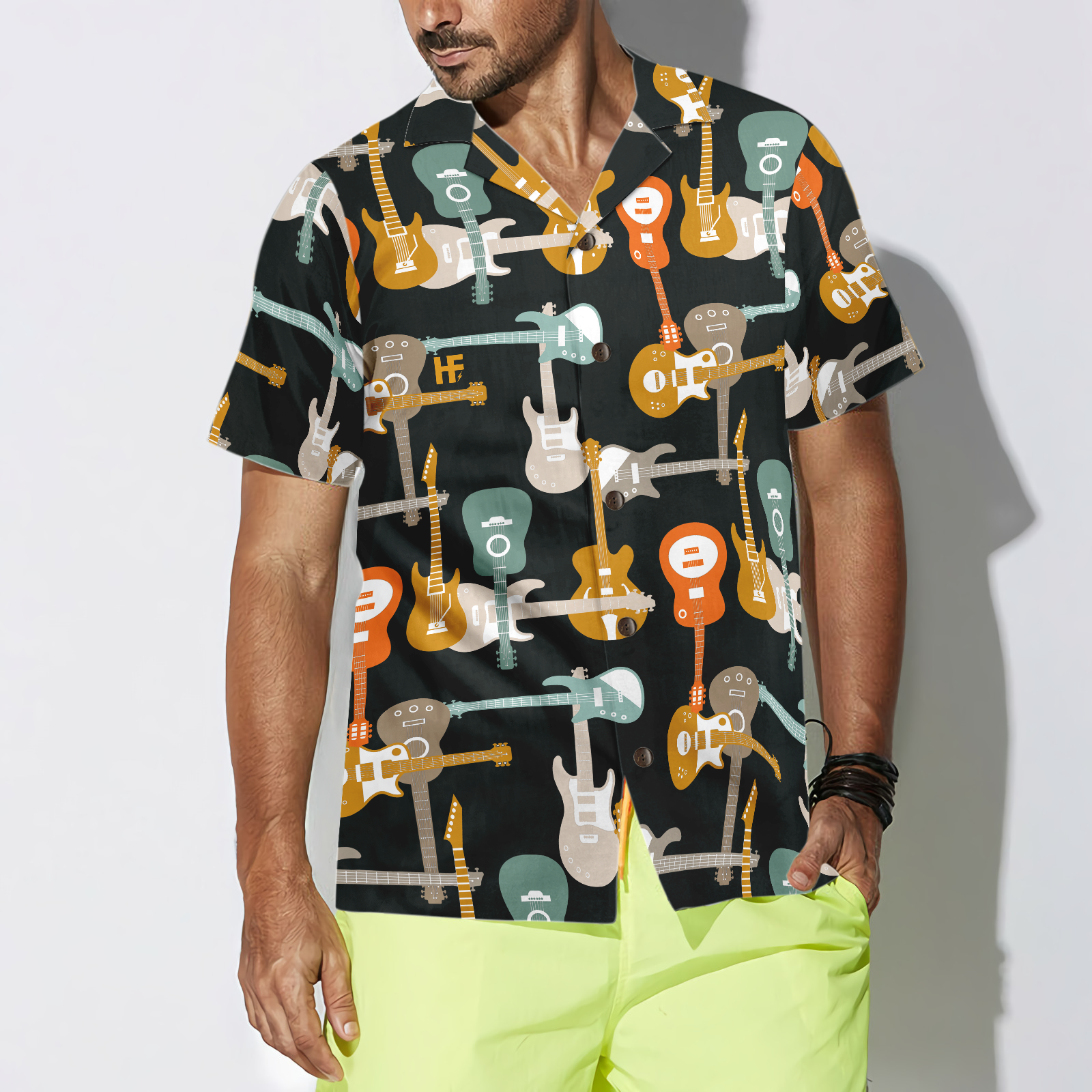 Electric Guitars Hawaiian Shirt