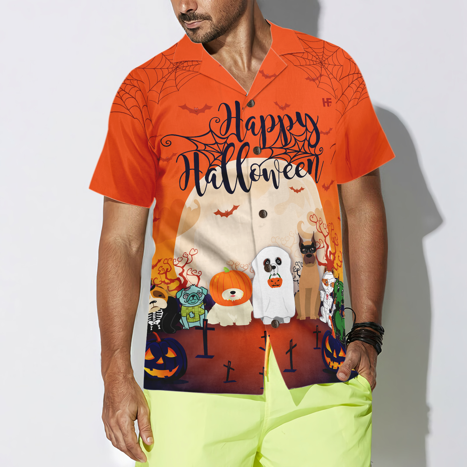 Horror Characters Dogs Halloween Hawaiian Shirt, Unique Halloween Shirt For Men And Women