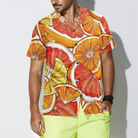 Luxury Summer Lemon & Orange Hawaiian Shirt