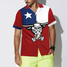 Texas Longhorns Hawaiian Shirt, The Lone Star State Of Texas Flag Shirt, Texas Home Shirt For Men