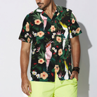 Tropical Floral Parrot Hawaiian Shirt
