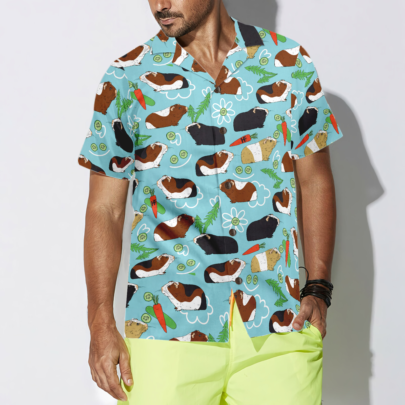 Guinea Pig Seamless Pattern V1 Hawaiian Shirt