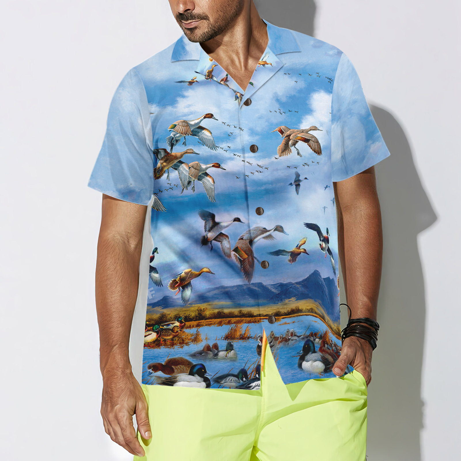 Wild Ducks Keep Your Freedom Hawaiian Shirt