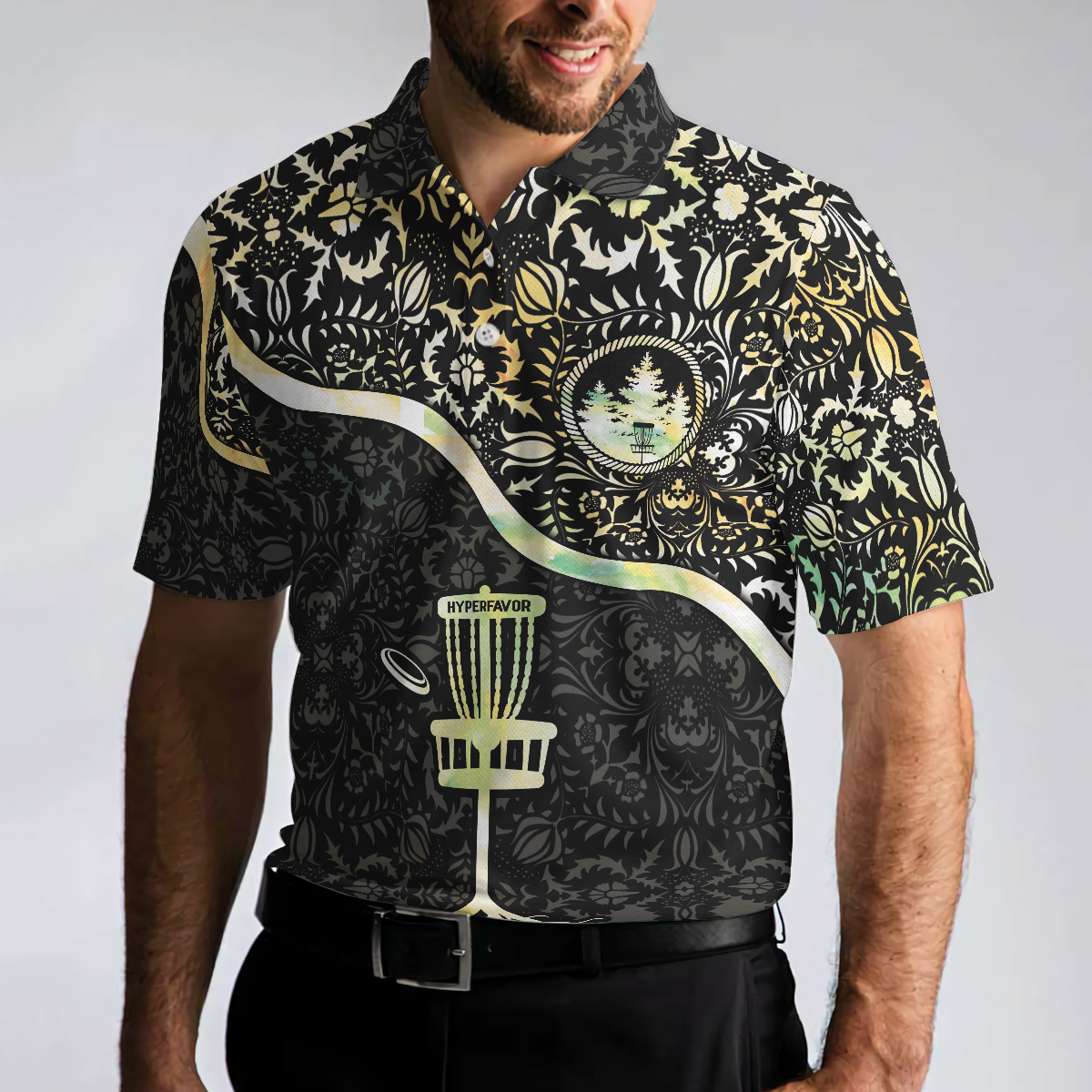 Disc Golf Is My Life Polo Shirt, Cool Disco Golf Shirt For Men, Innova Disc Golf Polo Shirt