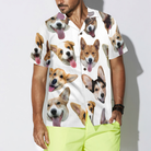 Cute Corgis' Smiling Faces Corgi Hawaiian Shirt, Best Dog Shirt For Men And Women