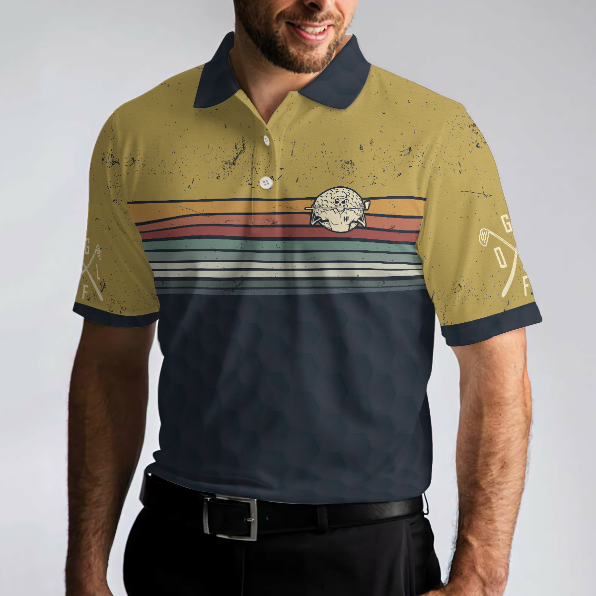 Best Dad By Par Golf Dad Polo Shirt, Plus Size Golfing Polo Style shirt, Best Gift For Golf Addicts Dad