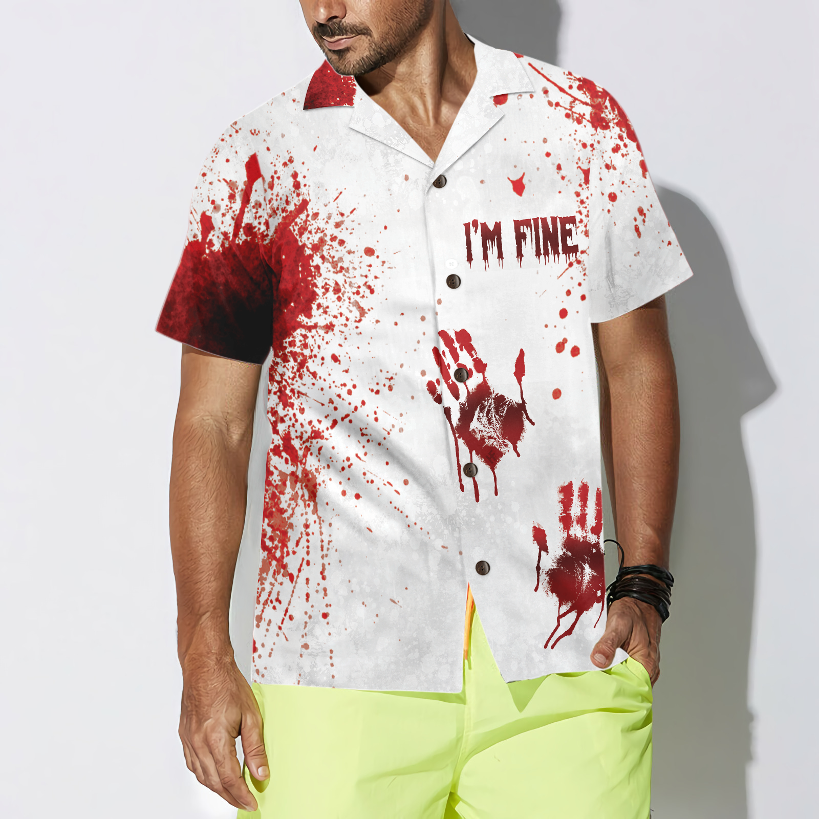Halloween Blood Splatter Hawaiian Shirt