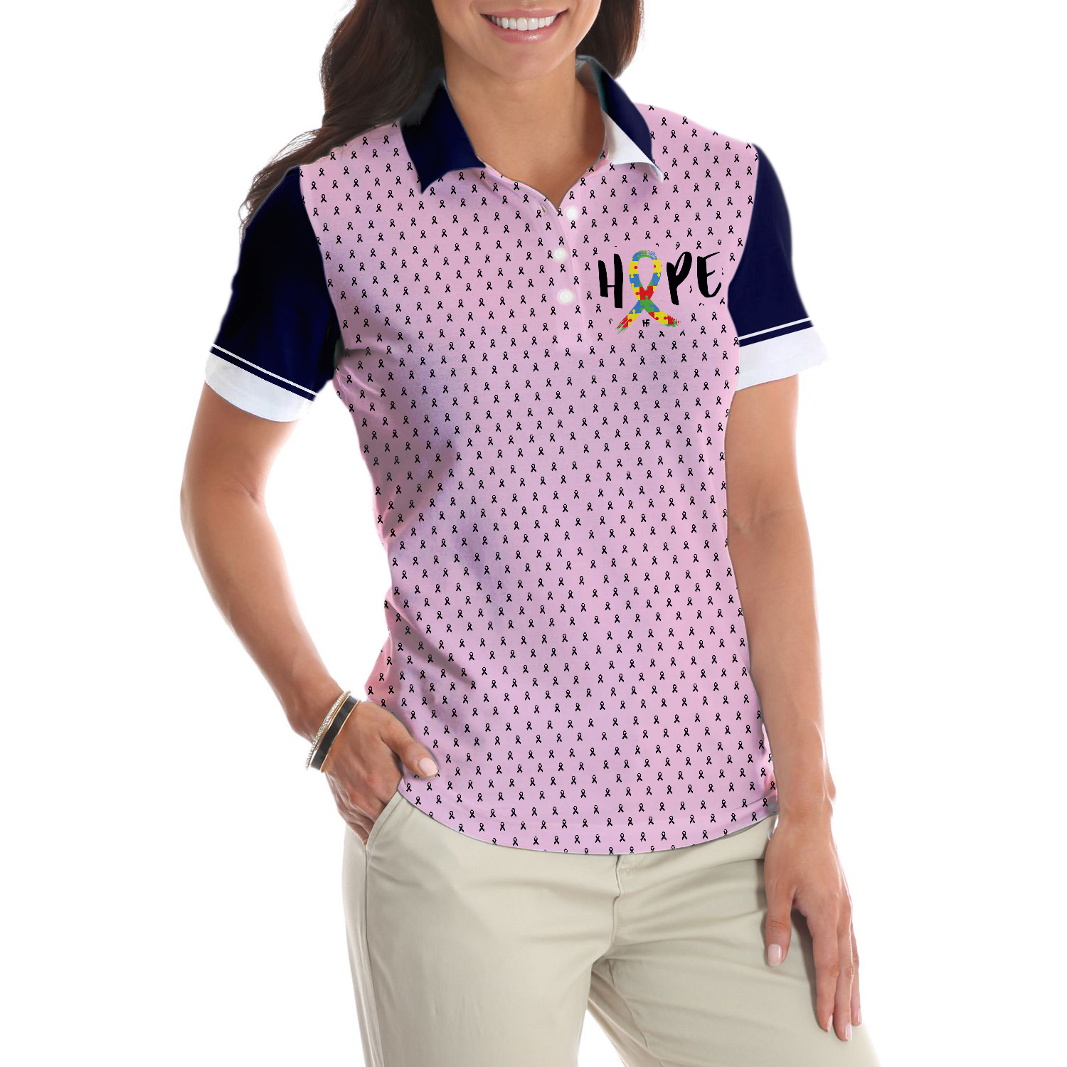 Autism Picked The Wrong Kid Autism Awareness Short Sleeve Women Polo Shirt, Autism Awareness Polo Shirt, Cool Autism Support Gift