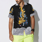 Koi Fish On Waves Hawaiian Shirt