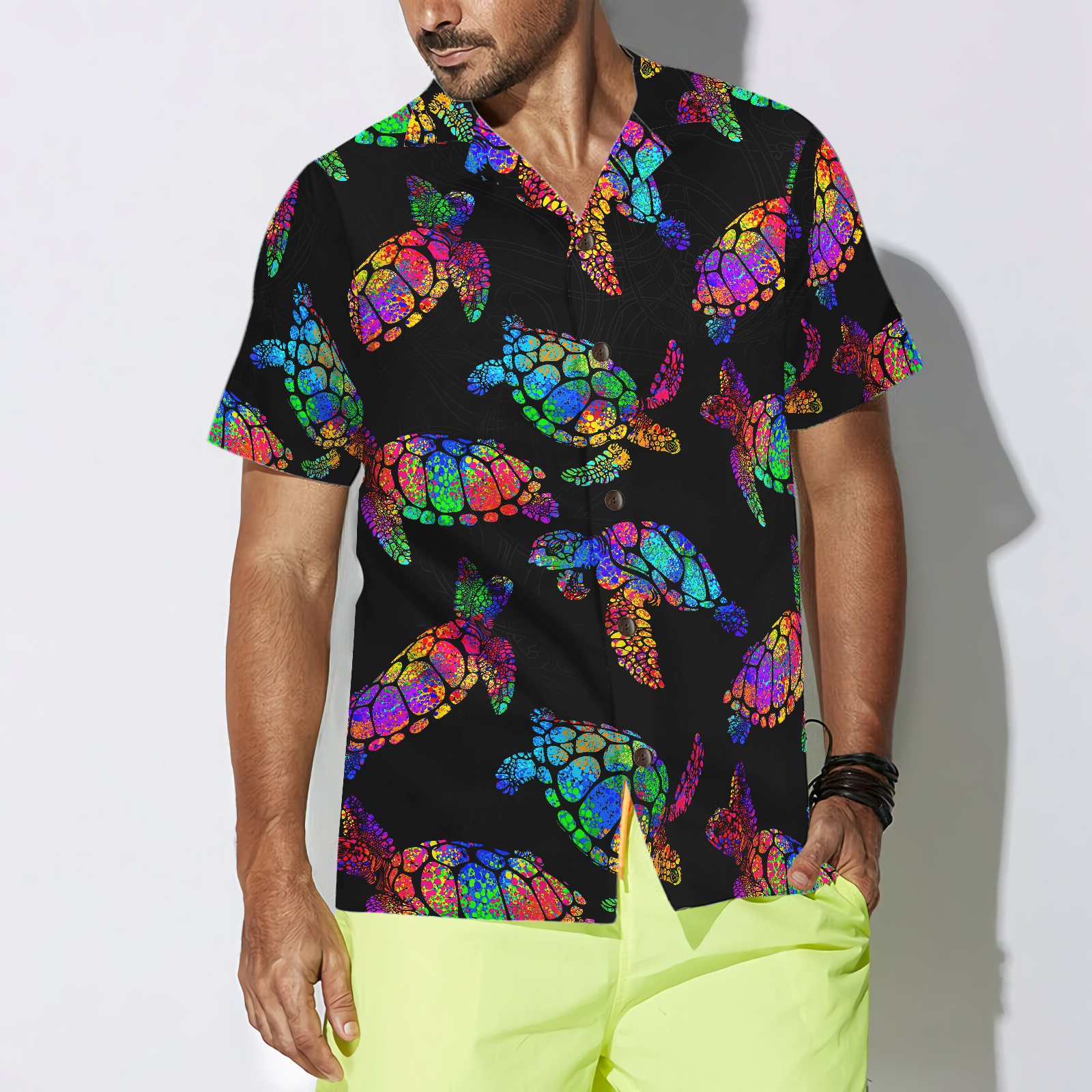 Boho Style Sea turtle Hawaiian Shirt