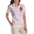 Stop Leering At My Putt Short Sleeve Women Polo Shirt