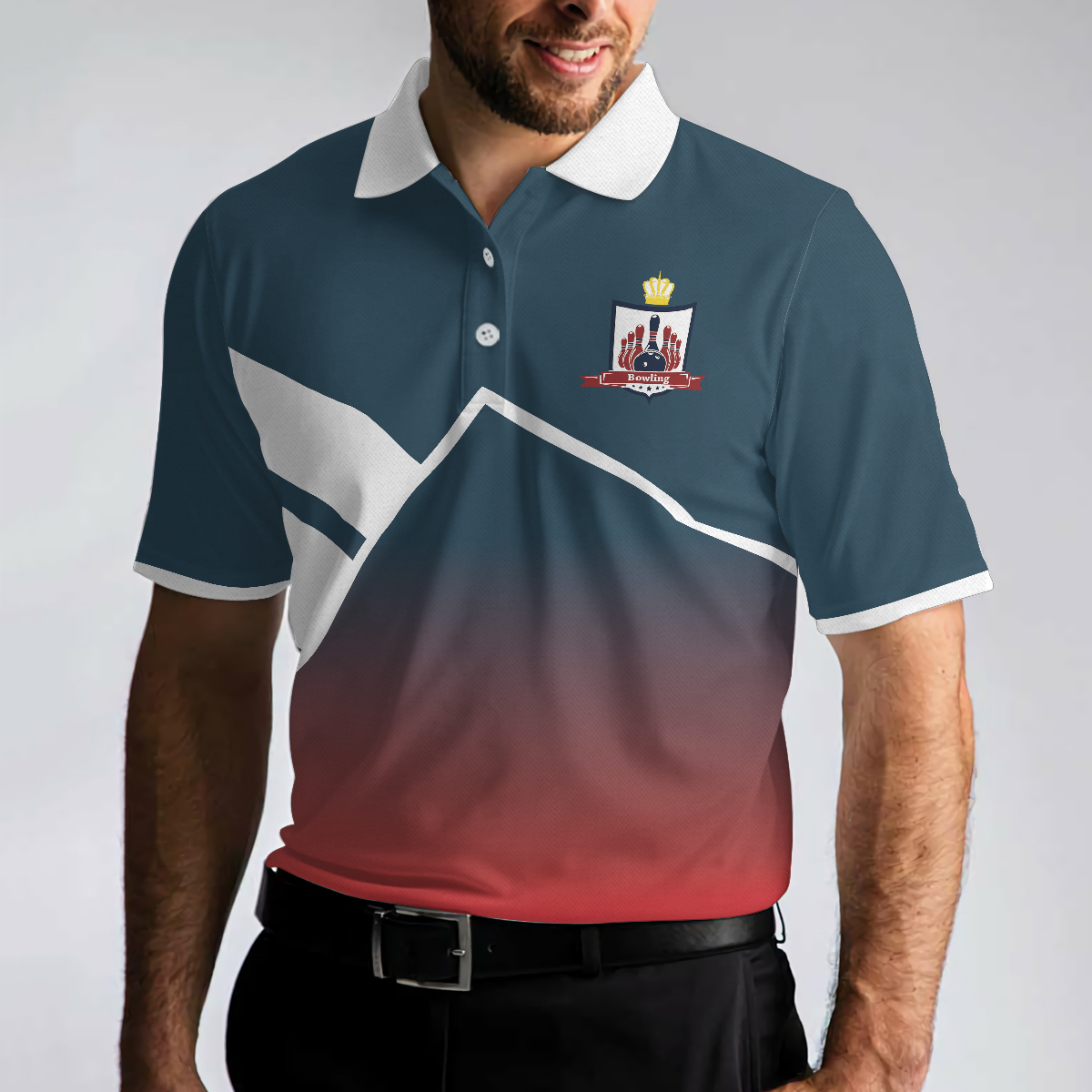 My Mind's In The Gutter But My Balls Aren't Bowling Polo Shirt, Funny Bowling Shirt For Men