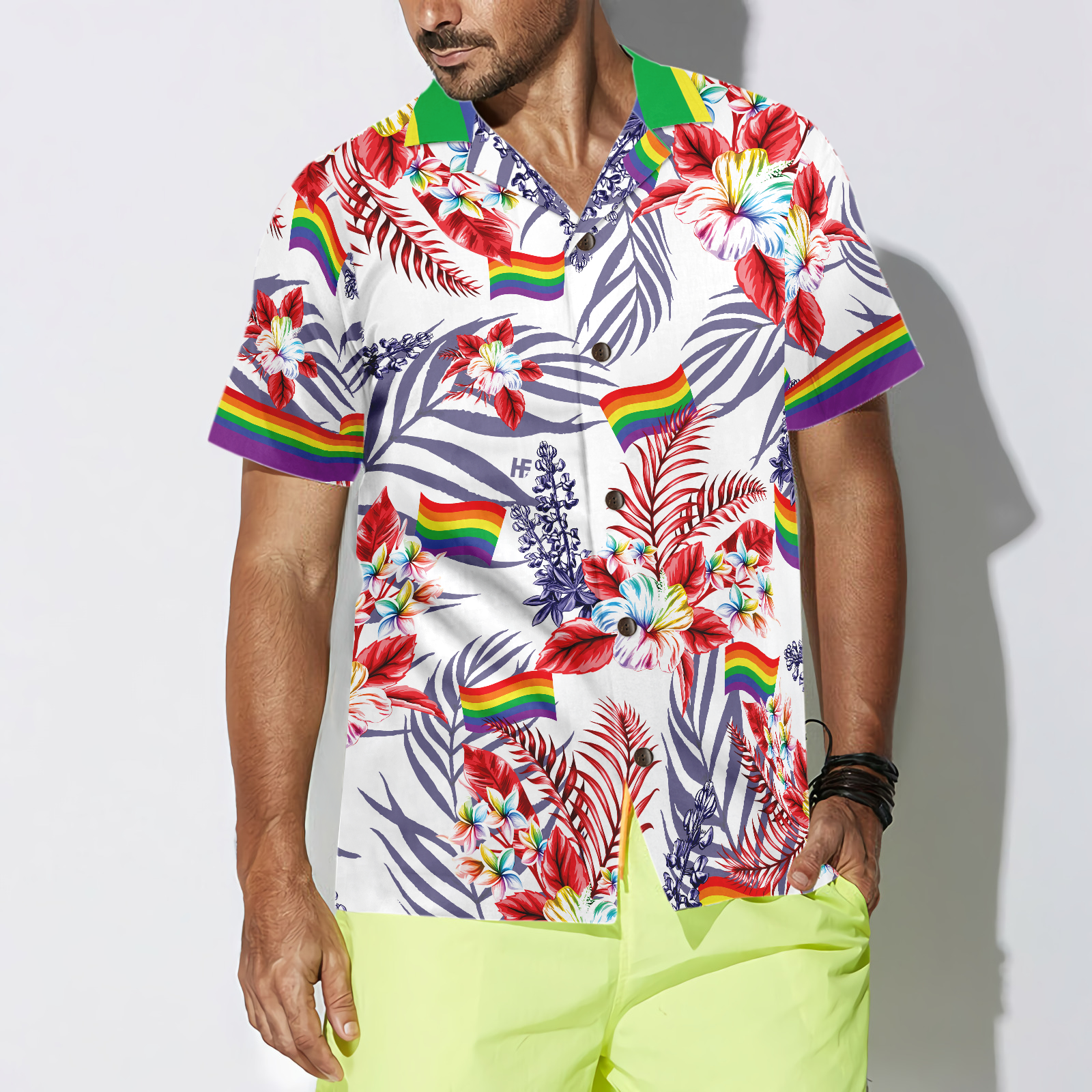 Pride LGBT Bluebonnet Hawaiian Shirt