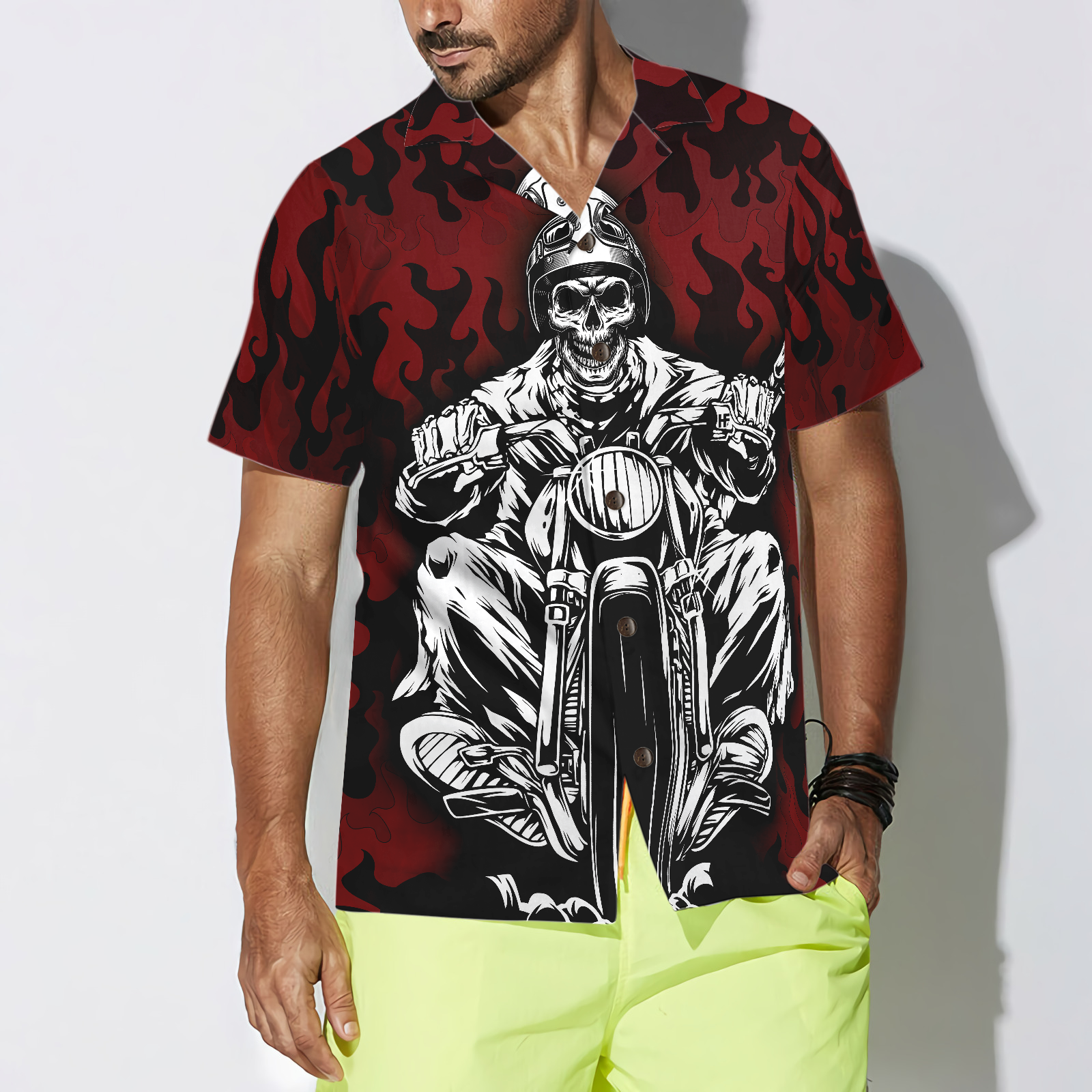 Don't Touch My Motorbike Hawaiian Shirt