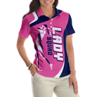 Lady Squad Golf Girl V2 Short Sleeve Women Polo Shirt, Pink Golf Shirt For Ladies, Cool Golf Gift For Women