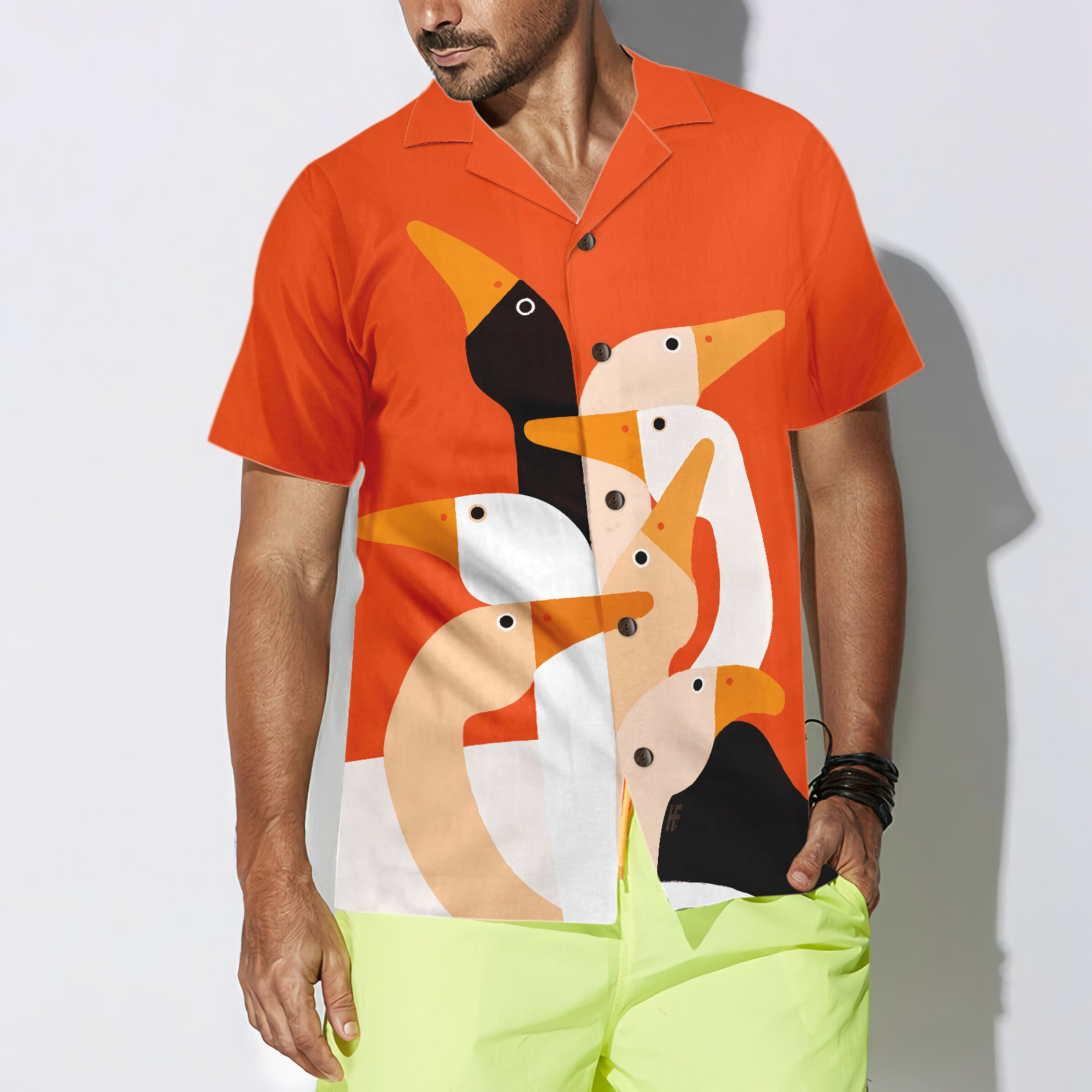 Ducks On Art Hawaiian Shirt