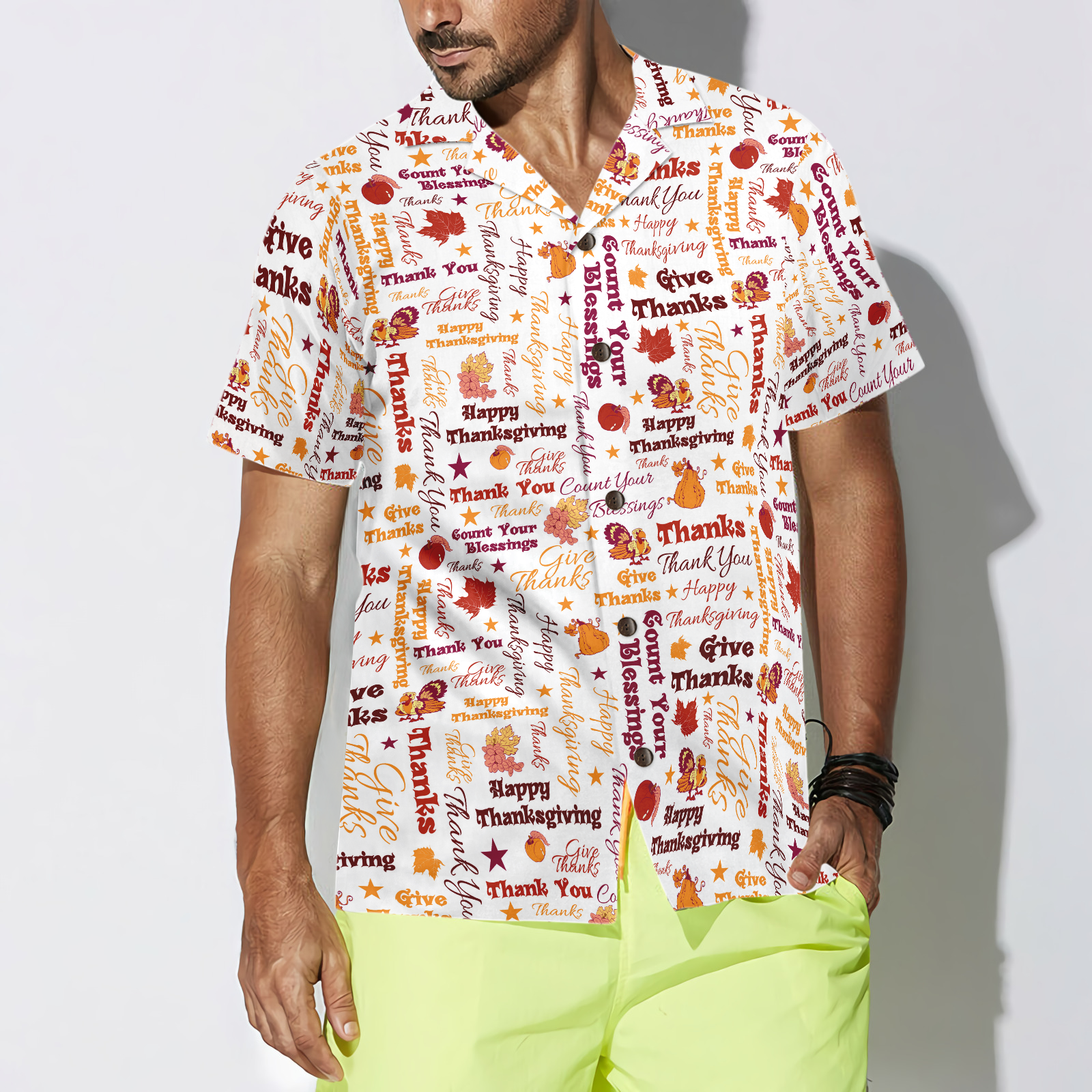 Give Thanks For Thanksgiving Day Hawaiian shirt