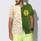 Green Leaves Honey Bee Hawaiian Shirt
