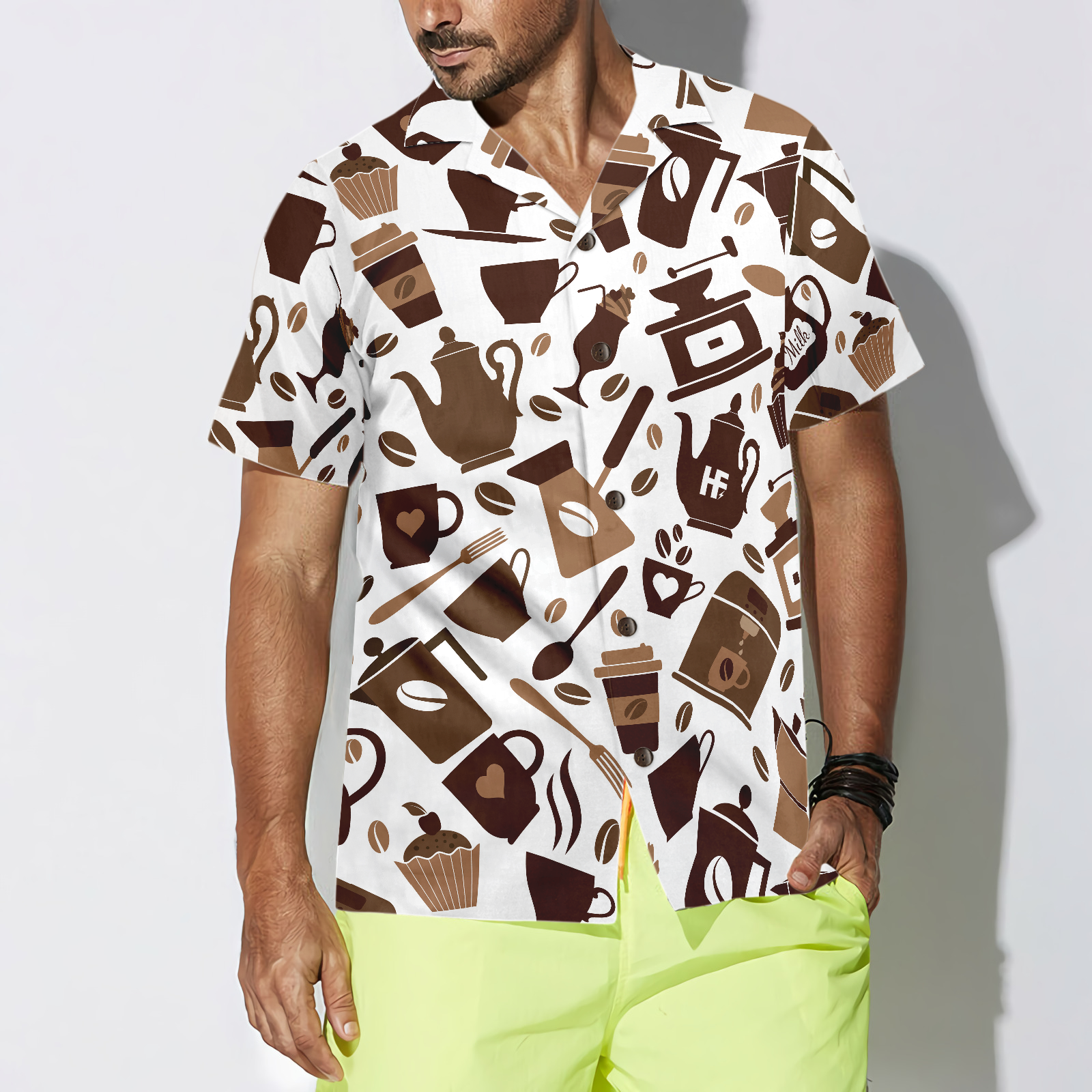 Coffee For A New Day Hawaiian Shirt