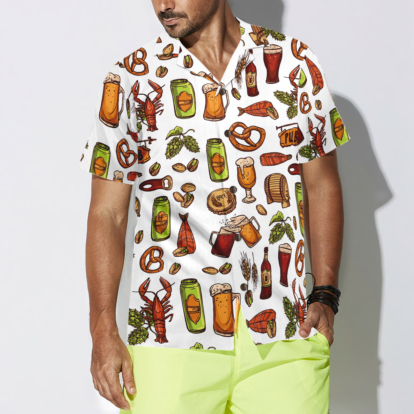 Let's Drink Premium Beer Hawaiian Shirt