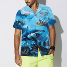 Extreme Dangerous Shark In The Sea Hawaiian Shirt